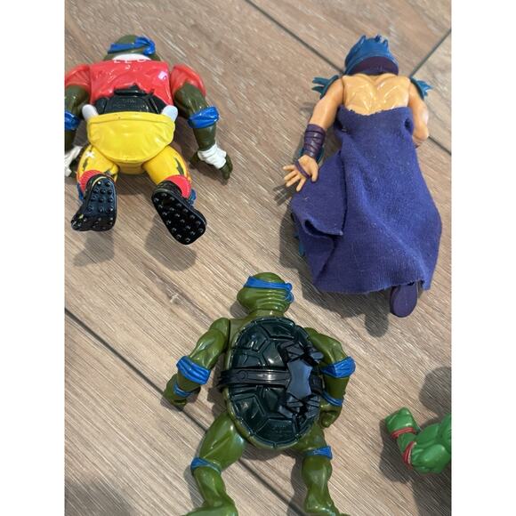 Vintage Teenage Mutant Ninja Turtles Tmnt Action Figure Lot 80s 90s Playmates - Picture 12 of 16